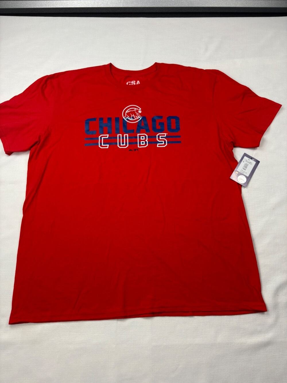 Chicago Cubs T-Shirt Men 2XL Red Short Sleeve Fanatics MLB